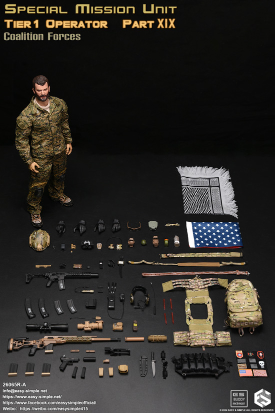 【EASY&SIMPLE】26065R-A Special Mission Unit Tier1 Operator Part XIX Coalition Forces SMU 1/6スケールミリタリーフィギュア