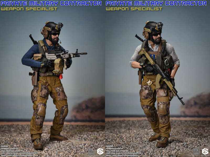 【EASY&SIMPLE】26069R Private Military Contractor Weapon Specialist PMC 1/6スケールミリタリーフィギュア