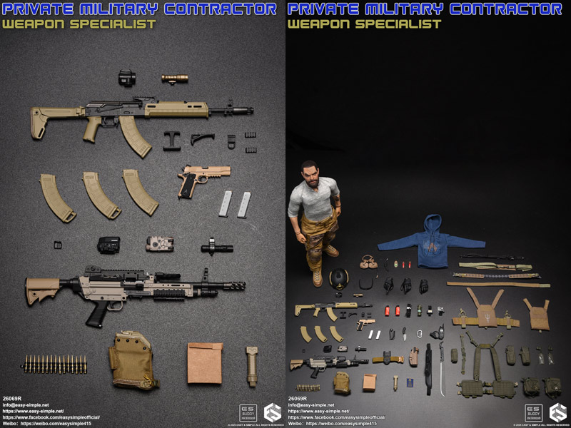 EASY&SIMPLE ミリタリー 1/6 フィギュア 装備 武器 銃 特殊部隊