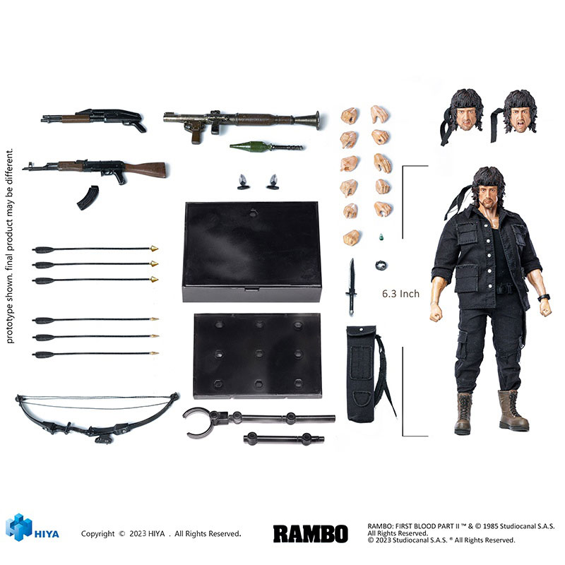 【HIYAToys】ESR0099 1/12 RAMBO First Blood2 ランボー ファーストブラッド2 ランボー/怒りの脱出 ジョン・ランボー