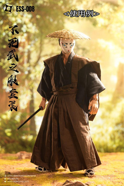 【EdStar】ESS-007 ESS-008 1/6 Undead Ninja & Samurai Outfit 1/6スケール 男性 忍 武士 浪人 装束 日本刀 忍者&侍コスチューム