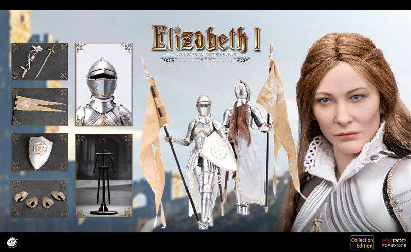 【POPtoys】EX027B 1/6 Queen Elizabeth Deluxe Ver エリザベス1世 イングランド女王 1/6スケール女性フィギュア