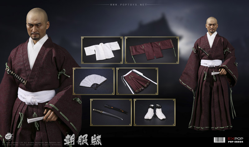 【POPtoys】EX034 1/6 Benevolent Samurai Robes version 武士 侍 朝服版 1/6スケール男性フィギュア