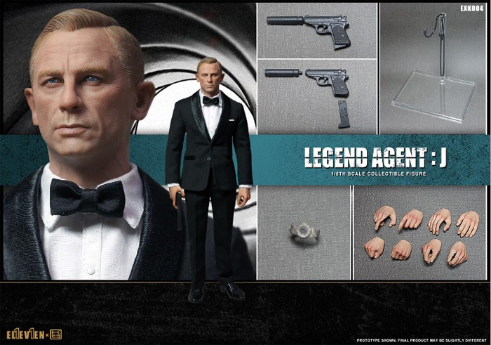 【Eleven X Kai】EK004 1/6 LEGEND AGENT：J レジェンド エージェントJ 1/6スケール 男性フィギュア