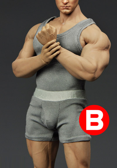 【(NoBrand)】1/6 F-058 Male Tanktop+Underwear　1/6スケール 男性用タンクトップ＆アンダーウェア