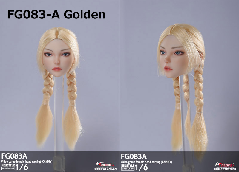 【FireGirlToys】FG083 A/B 1/6 Video game girl 2.0 Head 1/6スケール 植毛 女性ヘッド