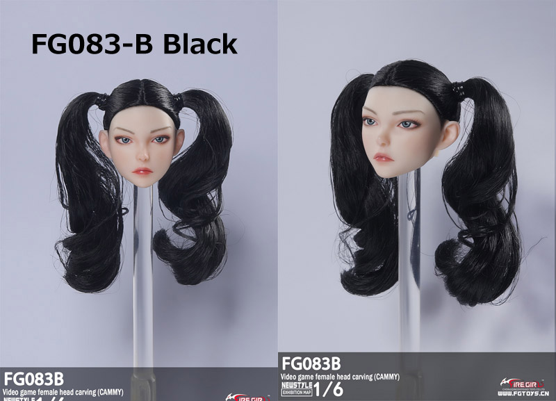 【FireGirlToys】FG083 A/B 1/6 Video game girl 2.0 Head 1/6スケール 植毛 女性ヘッド