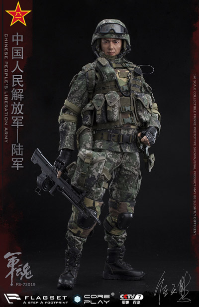 【FLAGSET】FS-73019 PLA Army Soul- Series Army machine gunner 中国人民解放軍 軍魂 陸軍機関銃手 1/6スケールミリタリーフィギュア
