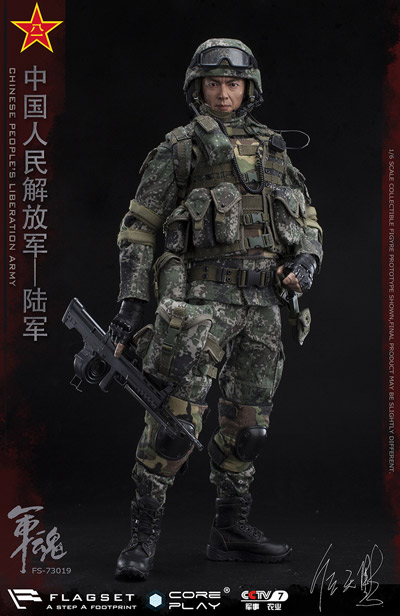 Flagset Fs The Chinese People S Liberation Army Army Soul Series Army Machine Gunner 中国人民解放軍 軍魂 陸軍機関銃手 1 6スケールミリタリーフィギュア 宇宙船