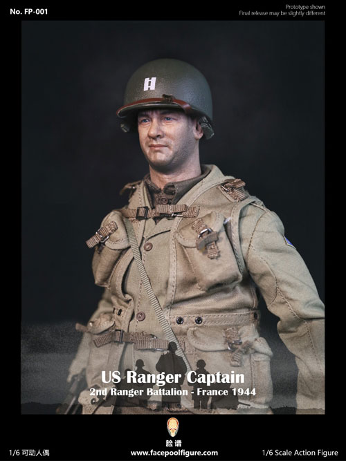 【Facepoolfigure】FP001 1/6 WW2 US Ranger Captain - France 1944 WW2アメリカ陸軍 第2レンジャー大隊 大尉 フランス1944