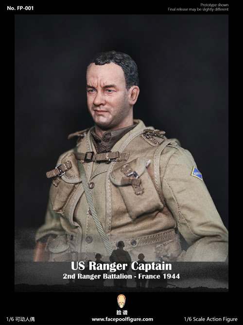 【Facepoolfigure】FP001 1/6 WW2 US Ranger Captain - France 1944 WW2アメリカ陸軍 第2レンジャー大隊 大尉 フランス1944