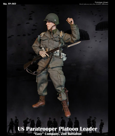 【Facepoolfigure】FP002A 1/6 WW2 US Paratrooper Platoon Leader - “Easy”Company regular version WW2 アメリカ陸軍 第101空挺師団