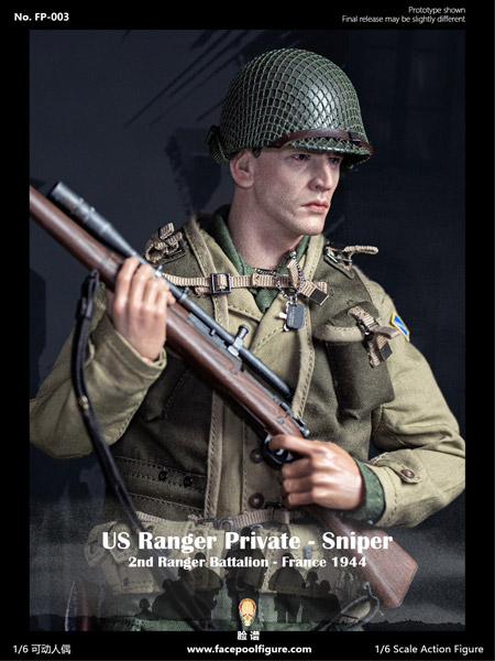 【Facepoolfigure】FP003A 1/6 WW2 US Ranger private sniper 2nd Ranger Battalion France 1944