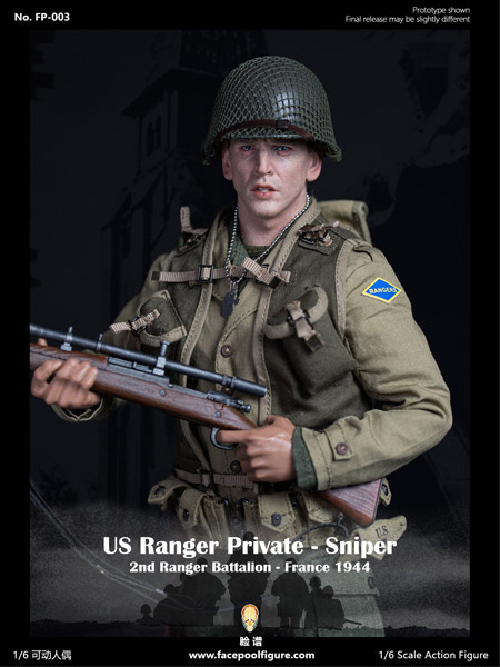 【Facepoolfigure】FP003B 1/6 WW2 US Ranger private sniper 2nd Ranger Battalion France 1944