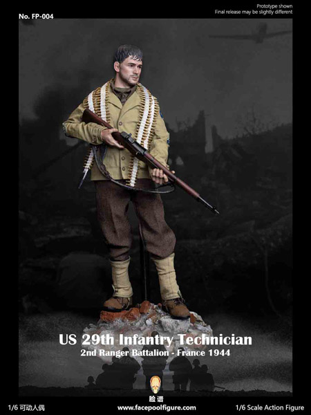 【Facepoolfigure】FP004A 1/6 WW2 US 29th Infantry Technician France 1944 WW2 アメリカ陸軍 第29歩兵師団 技能兵 フランス1944