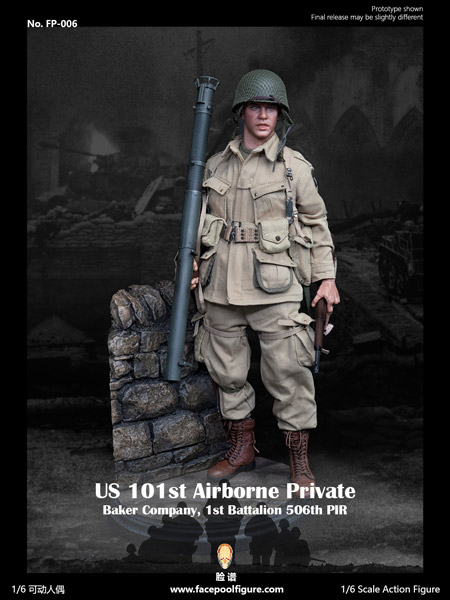 【Facepoolfigure】FP006 1/6 WW2 US 101st Airborne Private WW2アメリカ陸軍 第101空挺師団 ライアン一等兵