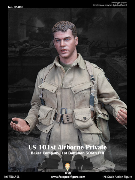 【Facepoolfigure】FP006 1/6 WW2 US 101st Airborne Private WW2アメリカ陸軍 第101空挺師団 ライアン一等兵