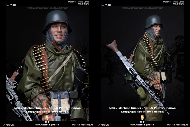 【Facepoolfigure】FP007B 1/6 Discover History Series MG42 Machine Gunner at Ardennes Special Edition