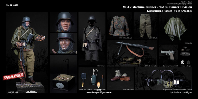 Facepoolfigure】FP007B 1/6 Discover History Series MG42