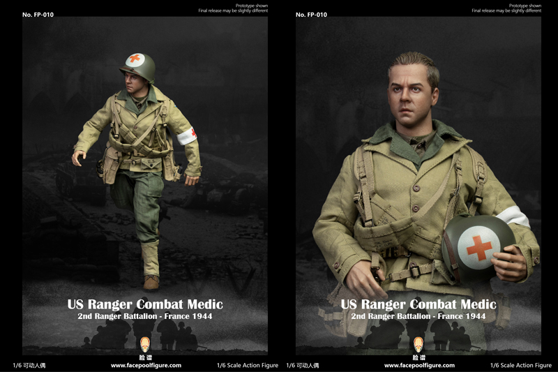 【Facepoolfigure】FP010 1/6 US Ranger Combat Medic - France 1944 WW2アメリカ陸軍 第2レンジャー大隊 衛生兵 フランス1944 1/6スケールミリタリーフィギュア