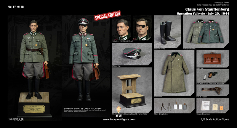 【Facepoolfigure】FP011B 1/6 Discover History Series Operation Valkyrie Special Edition