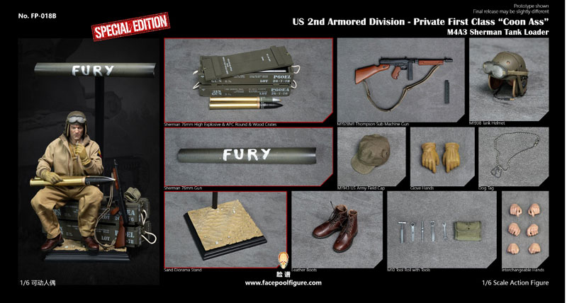 【Facepoolfigure】FP018B 1/6 WW2 US 2nd Armored Division - Private First Class 