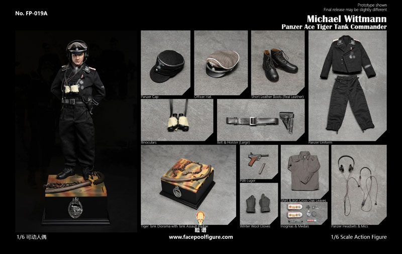 【Facepoolfigure】FP019A 1/6 Michael Wittmann - Panzer Ace Tiger Tank Commander