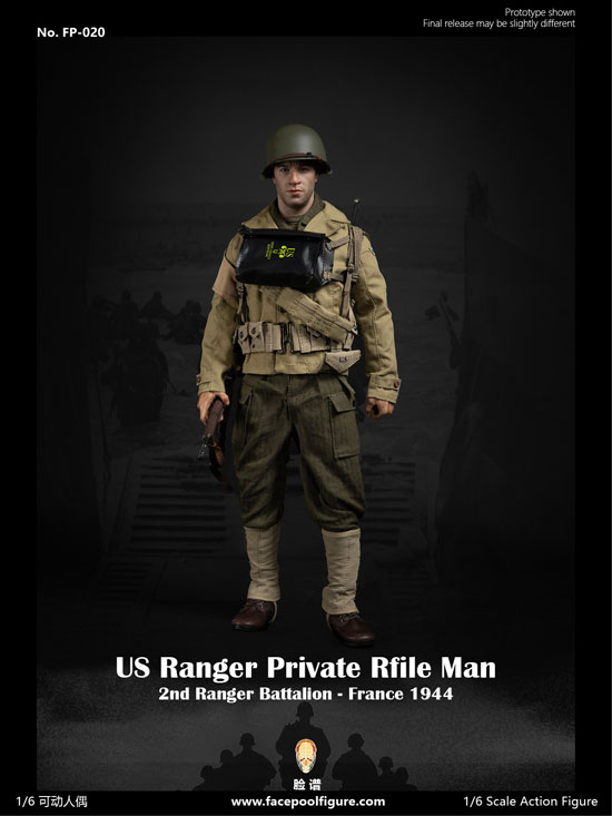 【Facepoolfigure】FP020 1/6 US Ranger Private Rifle Man - France 1944 WW2アメリカ陸軍 第2レンジャー大隊 ライフルマン