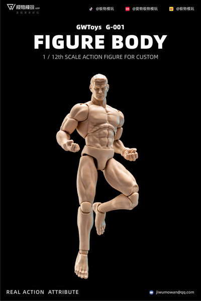 【GWToys】G-001 FIGURE BODY 1/12th Scale ACTION FIGURE FOR CUSTOM