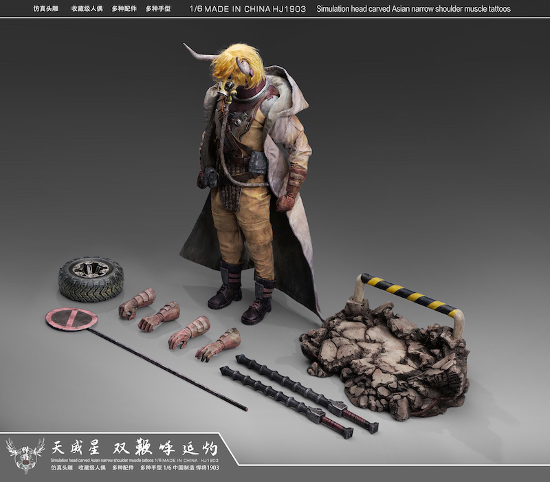 【Toyscity】TYS HJ1903 1/6 108悍将 - 水滸伝 天威星 呼延灼 双鞭 1/6スケールアクションフィギュア