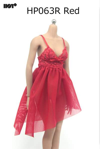 【HotPlus】HP063 1/6 Lace Dress 女性ドール用ドレス レースドレス 1/6スケール 女性コスチューム
