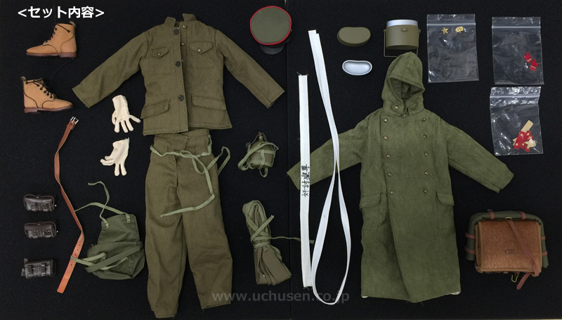 【IQO MODEL】ルーズパーツ 91009 大日本帝国陸軍 1936 1/6スケール日本軍 制服＆装備 男性コスチュームセット