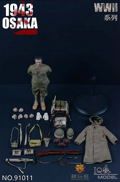 【IQO MODEL】91011 1/6 WW2 太平洋戦争 大阪1943 大日本帝国陸軍 日本兵 1/6スケール男性フィギュア