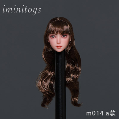 【Iminitoys】M014 A/B/C/D/E Girl Loli headsculpt 1/6スケール 植毛 女性ヘッド