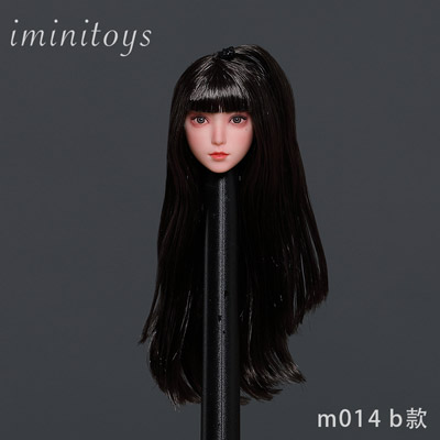 【Iminitoys】M014 A/B/C/D/E Girl Loli headsculpt 1/6スケール 植毛 女性ヘッド