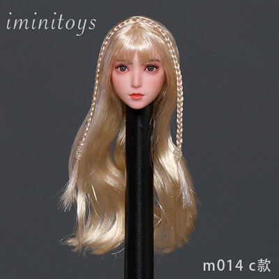 【Iminitoys】M014 A/B/C/D/E Girl Loli headsculpt 1/6スケール 植毛 女性ヘッド