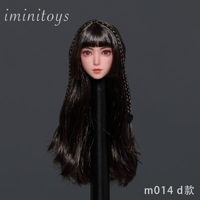 【Iminitoys】M014 A/B/C/D/E Girl Loli headsculpt 1/6スケール 植毛 女性ヘッド