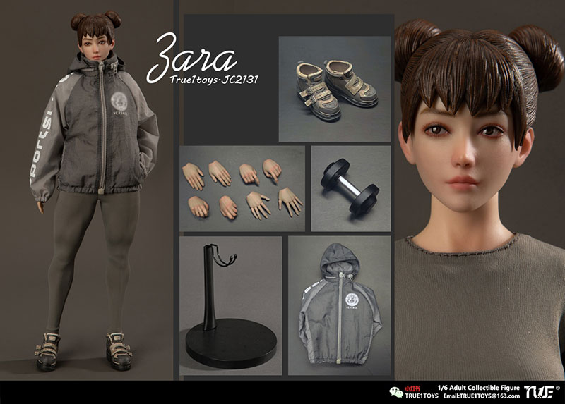 【True1Toys】JC2131 Sporty Girl ZARA スポーティーガール ザラ 1/6スケール 女性フィギュア