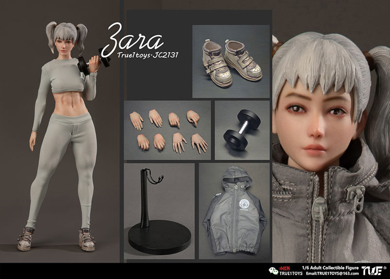 【True1Toys】JC2131 Sporty Girl ZARA スポーティーガール ザラ 1/6スケール 女性フィギュア