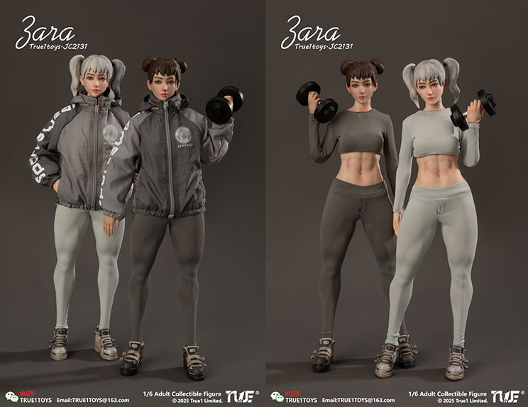 【True1Toys】JC2131 Sporty Girl ZARA スポーティーガール ザラ 1/6スケール 女性フィギュア