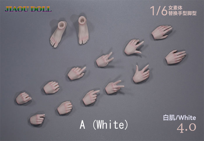 【JIAOUDOLL】JHF04 A/B/C/D/E/F 1:6 Female Hand and Foot 4.0