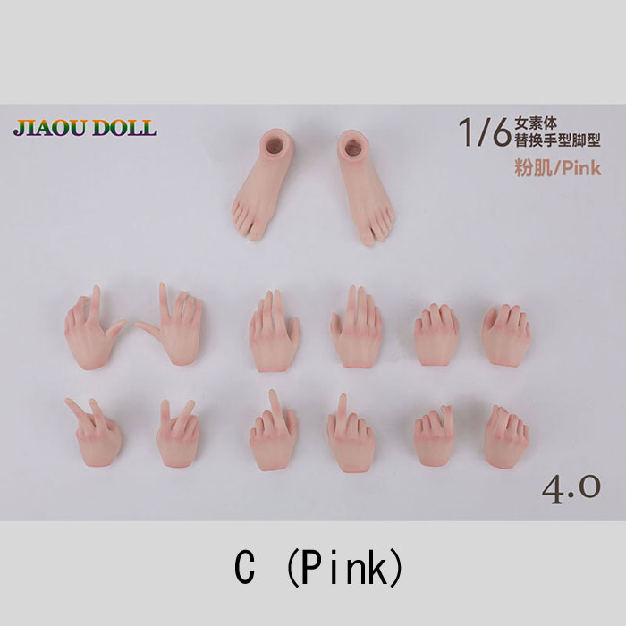 【JIAOUDOLL】JHF04 A/B/C/D/E/F 1:6 Female Hand and Foot 4.0