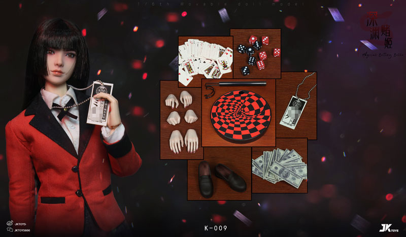 【JKTOYS】K-009 1/6 深淵賭姫 1/6スケール 女性フィギュア