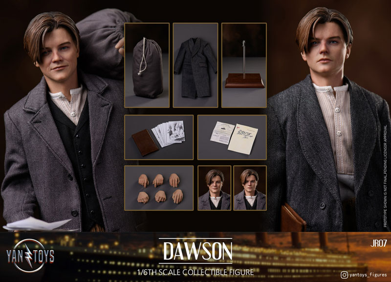 【YAN TOYS】JR07 1/6 Titanic Dawson タイタニック三等船室 乗客 1/6スケール男性フィギュア