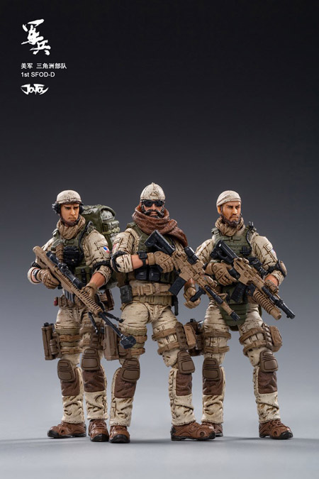 【JOYTOY】JT0432 1/18 U.S.ARMY Delta Force アメリカ陸軍 デルタフォース 3体セット 1/18スケールフィギュア