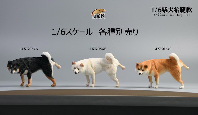 【JxK.Studio】JXK054ABC shiba inu Leg Lift 1/6スケール 柴犬 イヌ