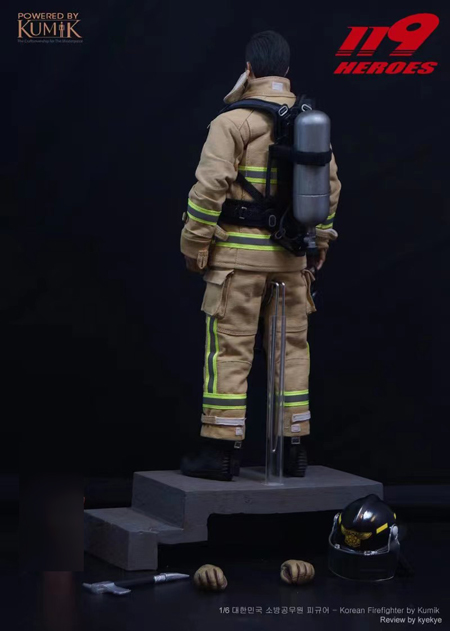 【Kumik】KMF23-F02A 1/6 119 Heroes Korean Firefighter 韓国 消防士 1/6スケール男性フィギュア