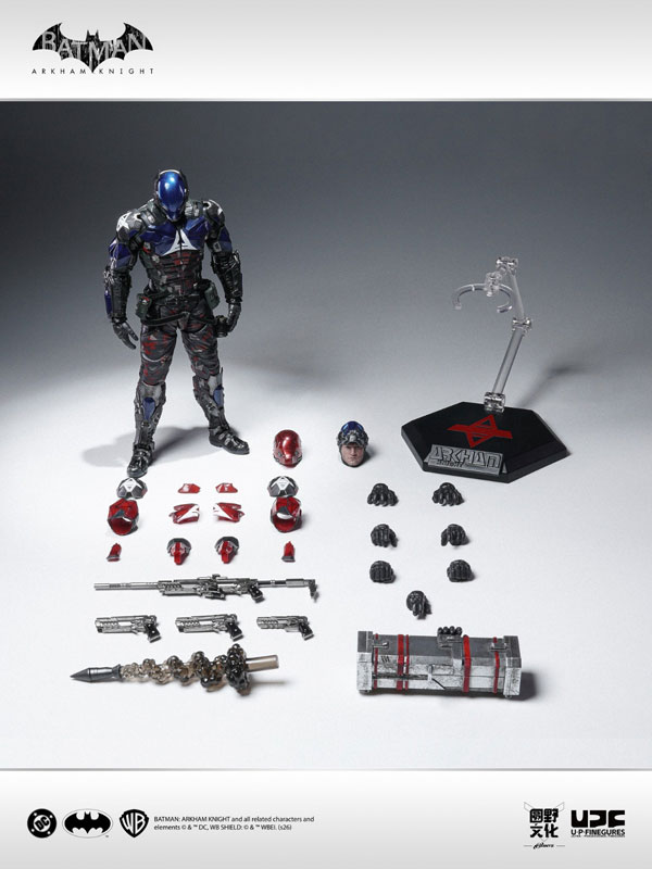 【ROUND FIELD X UPF】LPZZ DC005 ARKHAM KNIGHT アーカムナイト（バットマン：アーカム・ナイト） 1/12スケール可動フィギュア