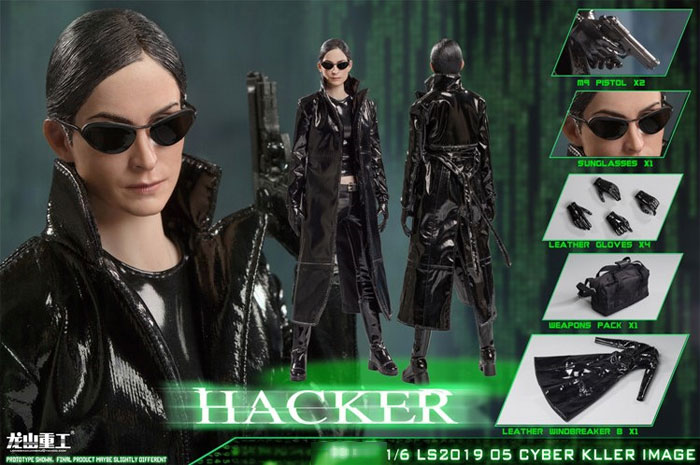 【龍山重工】LS2019-05 1/6 Cyber killer hacker サイバーキラーハッカー 1/6スケール女性フィギュア