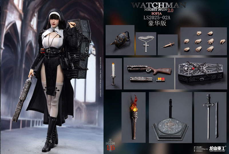 【龍山重工】Longshan Heavy LS2025-02A WATCHMAN NIGHT NUN2.0 夜の贖罪 ナイトシスター ソフィア 豪華版 1/6スケール 女性フィギュア